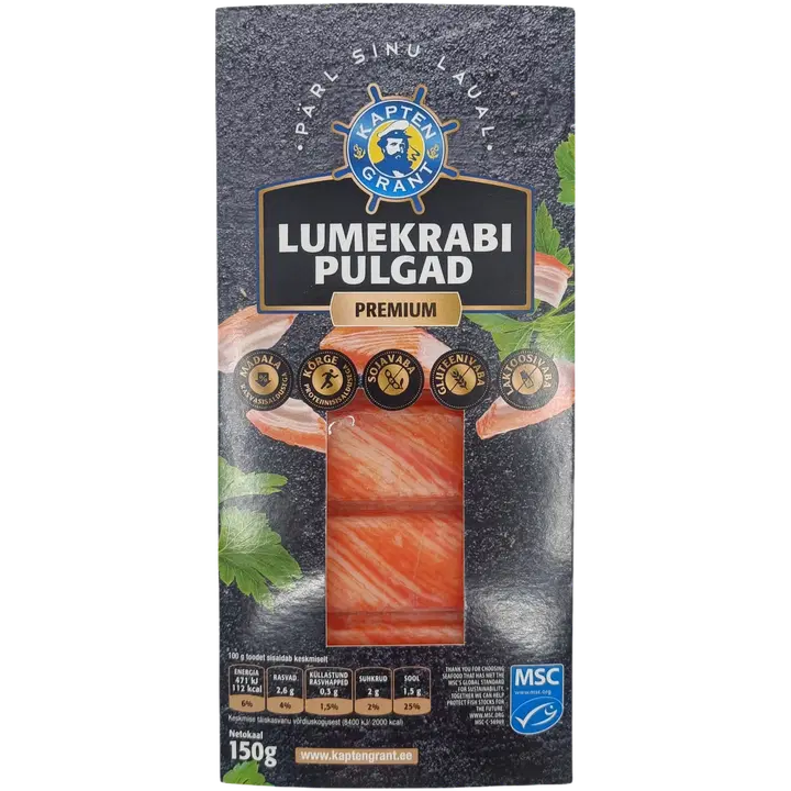Kapten Grant Lumekrabi pulgad premium 150g