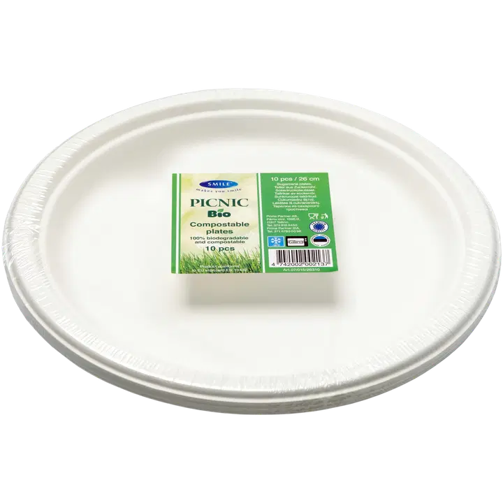 Smile taldrikud Picnic suhkruroost 26cm 10tk