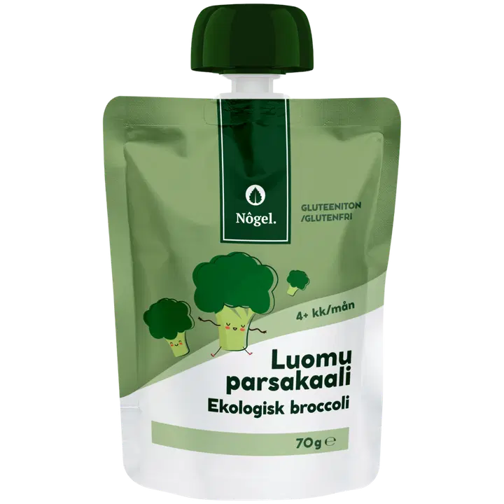Nogel brokolipüree, ökoloogiline, 4k, 70 g
