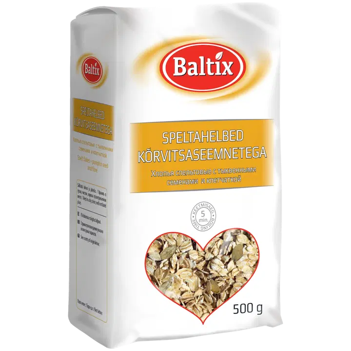 Baltix speltahelbed kõrvitsaseemnetega 500g