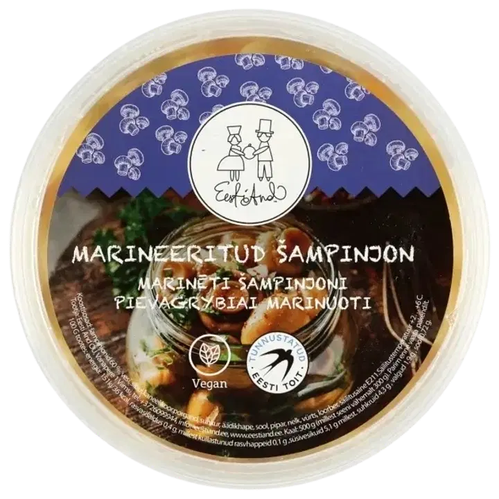 Marineeritud šampinjonid 500g