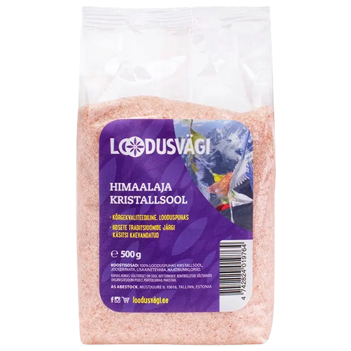 Loodusvägi himaalaja kristallsool 500 g