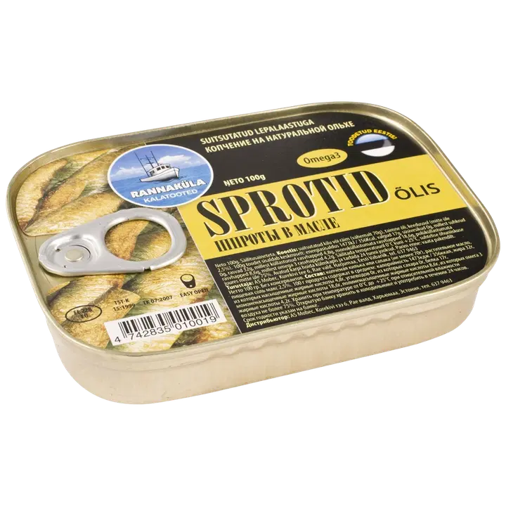 Rannaküla sprotid õlis 100g
