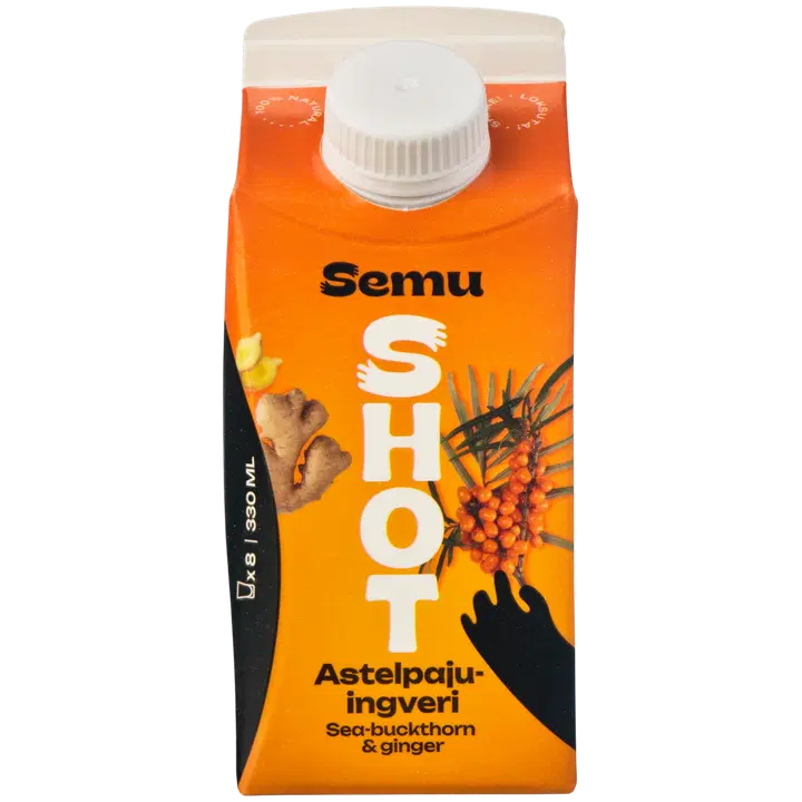 Semu astelpaju-ingveri shot 330ml