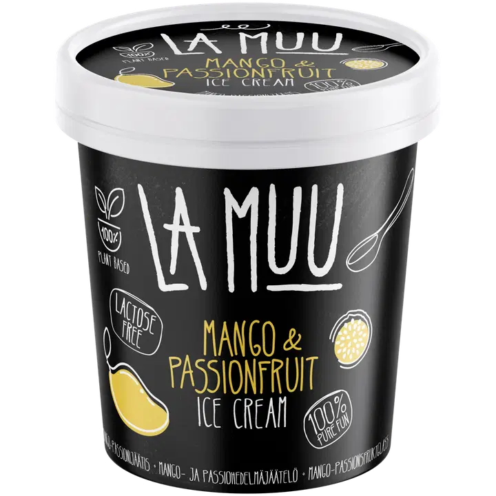 La Muu Mango-Passionijäätis 250g/500 ml vegan