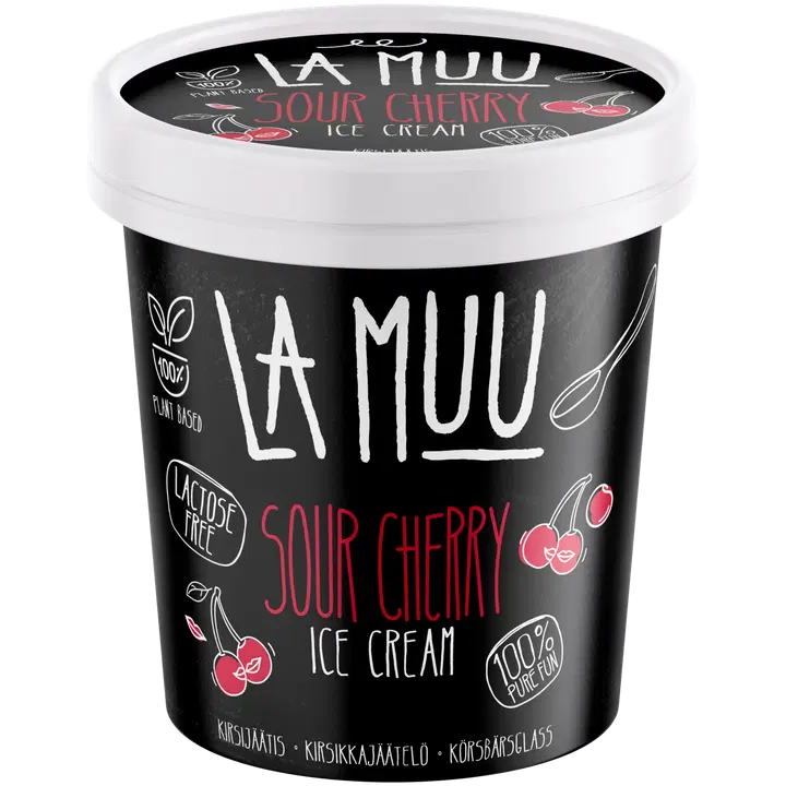 La Muu Vegan Kirsijäätis 250 g/500 ml