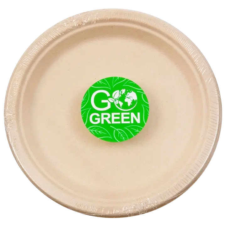 Go Green suhkruroost taldrikud 23cm, 10tk