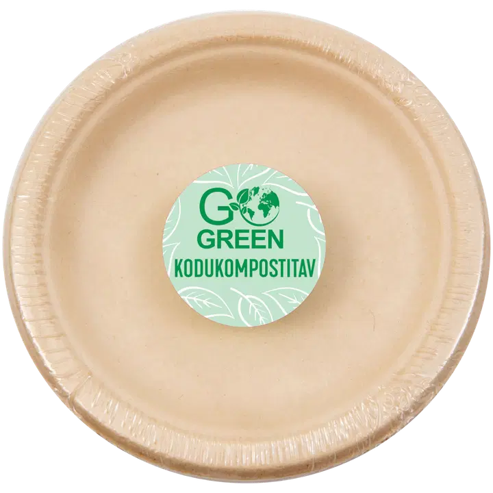 Go Green suhkruroost taldrikud 15cm 10tk