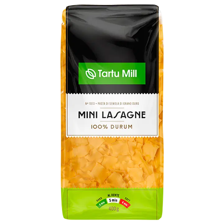 Tartu Mill durum pasta mini lasagne 400g
