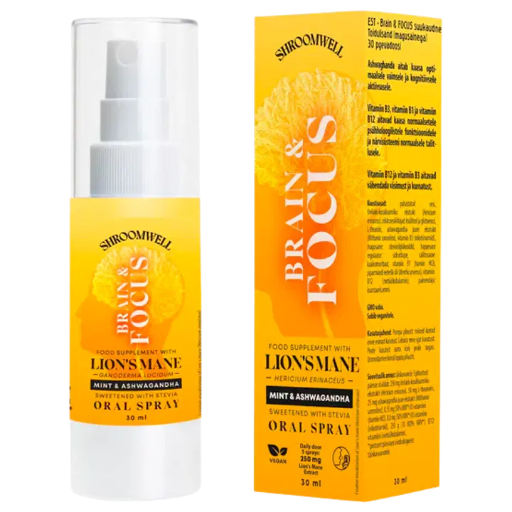 Shroomwell Brain & Focus Sprei ajule 30ml