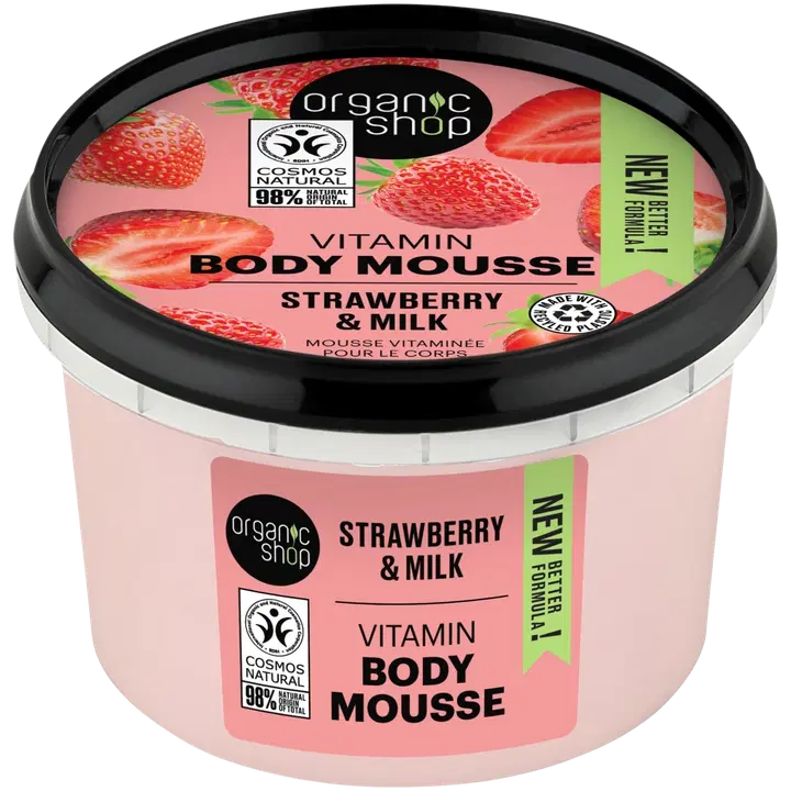 Kehakreem Organic Shop Strawberry&Milk 250ml