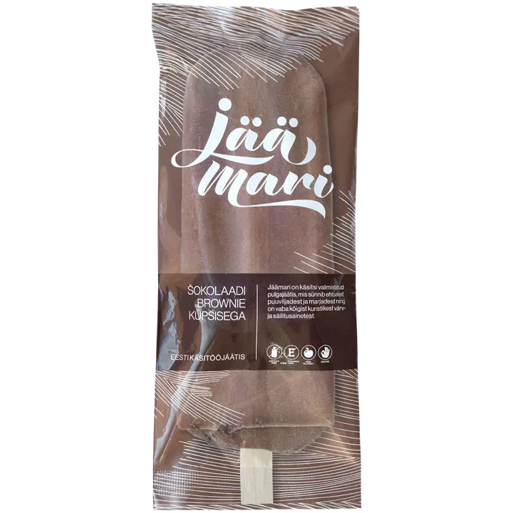 Jäämari Šokoladi Brownie Küpisega Pulgajäätis 80 g