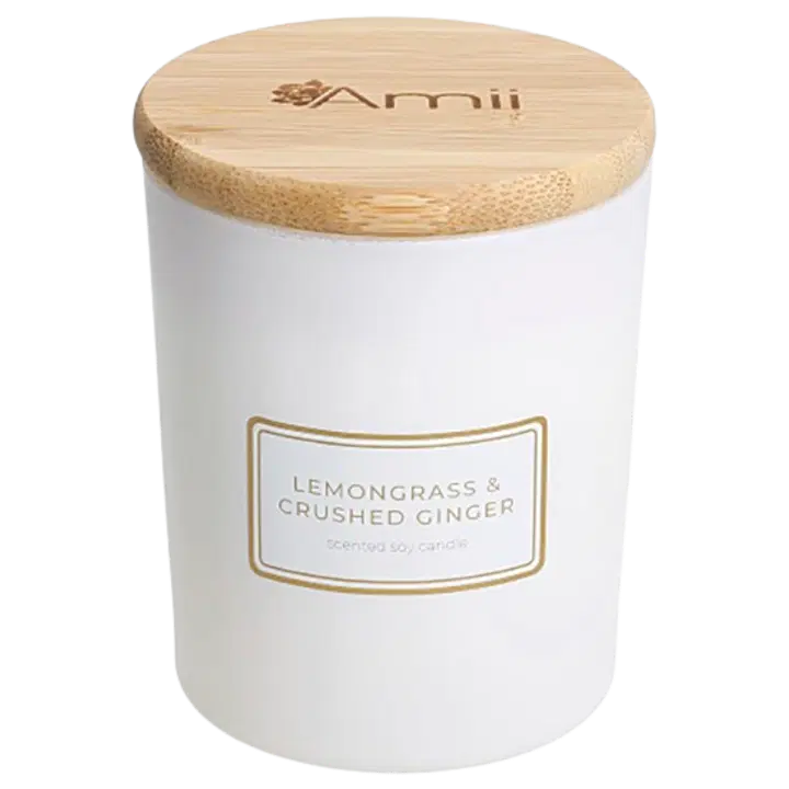 Amii sojavahast lõhnaküünal Lemongrass&Crushed Ginger 140g