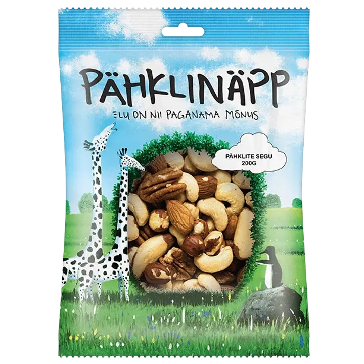 Pähklinäpp pähklite segu, 200 g