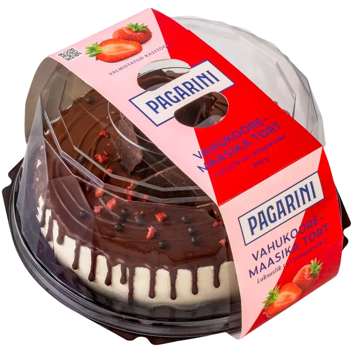 Pagarini Vahukoore-Maasika Tort 850 G