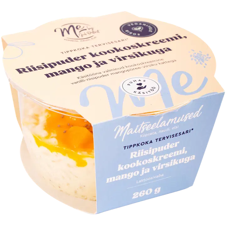 Maitseelamused Riisipuder Kookoskreemi, Mango Ja Virsik