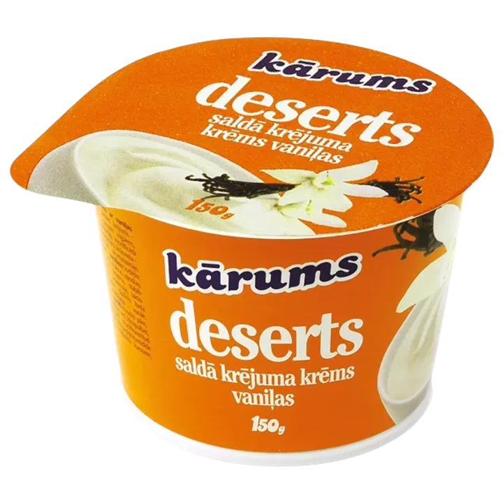Karums Karums koorekreem vanilliga, 150 g