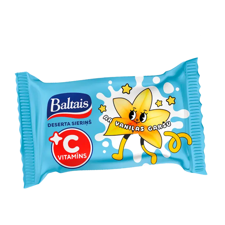 Baltais Glasuuritud vanillimaitseline dessert C-vitamiiniga 38g