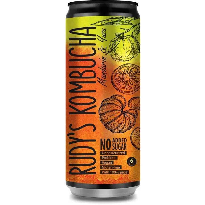 Rudy's Kombucha Mandarin & Yuzu 330 ml