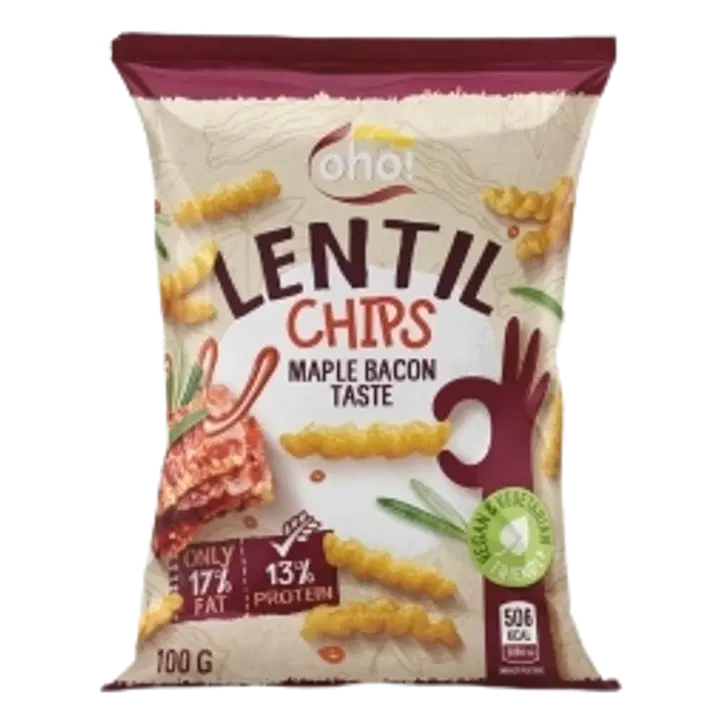 Oho! läätsekrõpsud peekoniga 100 g