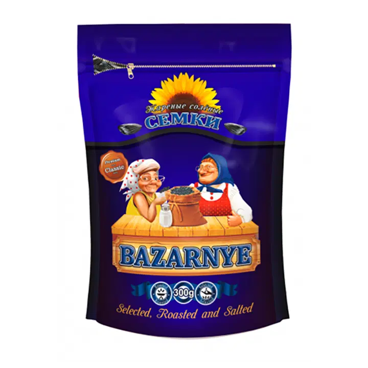Bazaro mustad soolased päevalilleseemned 300g