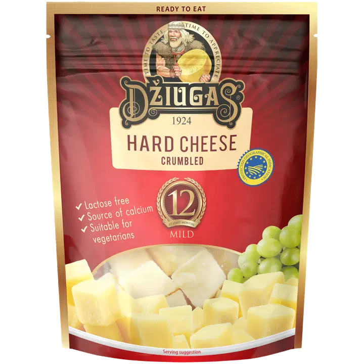 Džiugas kõva juust Mild, 12 kuud, 100 g