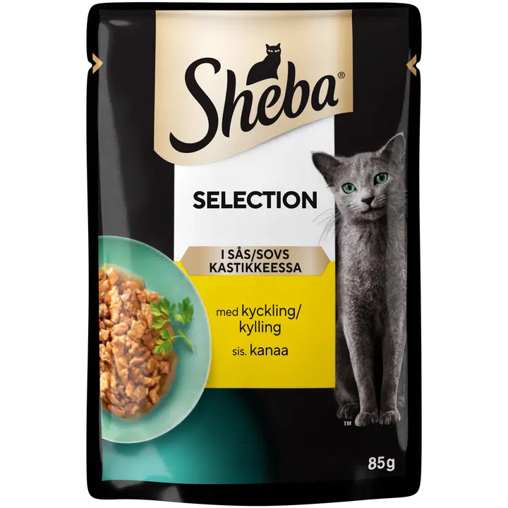 Sheba täissööt kassidele kanalihaga kastmes 85g