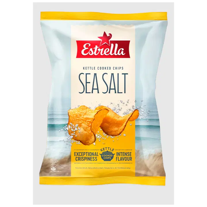 Estrella Kettle Cooked soolaga kartulikrõpsud 120g