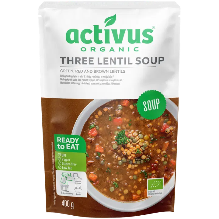 Activus öko kolme läätse supp 400g