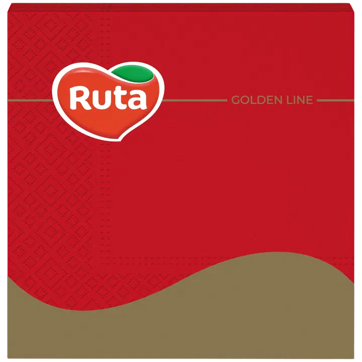 Ruta salvrätik 3-kihiline punane 33cm