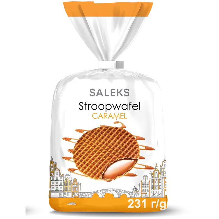 Saleks vahvel stroopwafel karamelli 231g