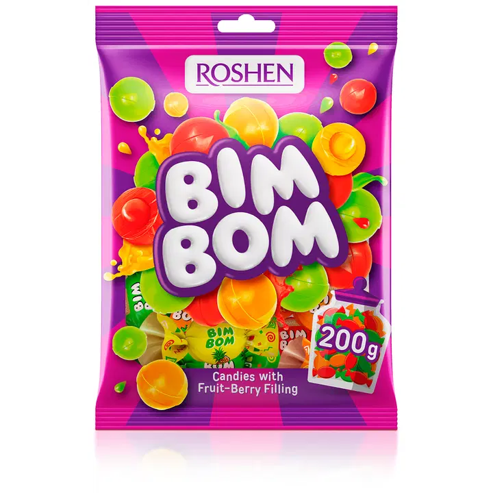 Roshen Bim Bom karamellid täidisega 200g