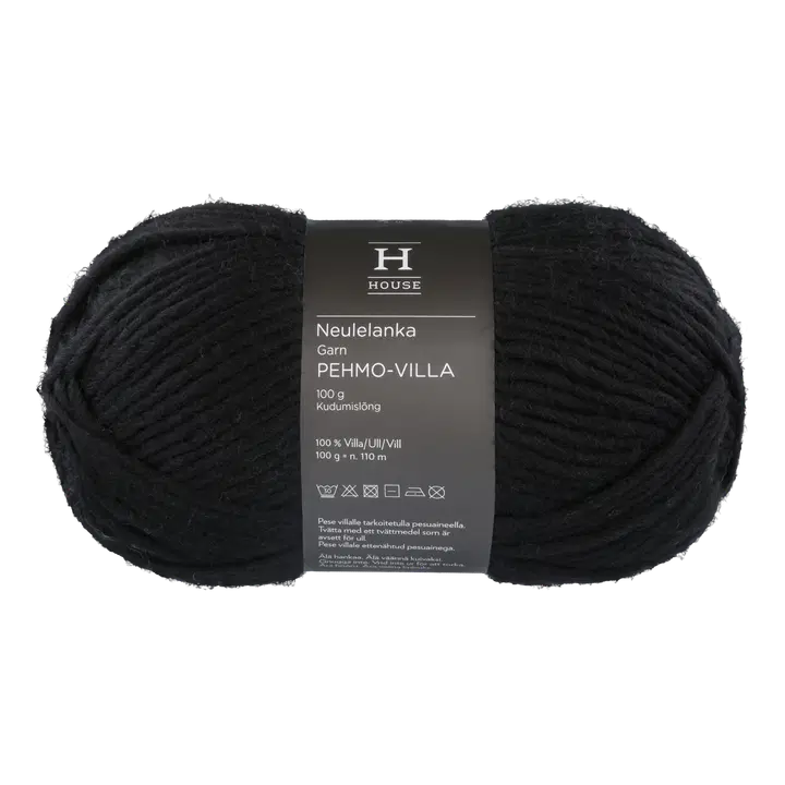 Lõng Softwool 100g 112706 Must