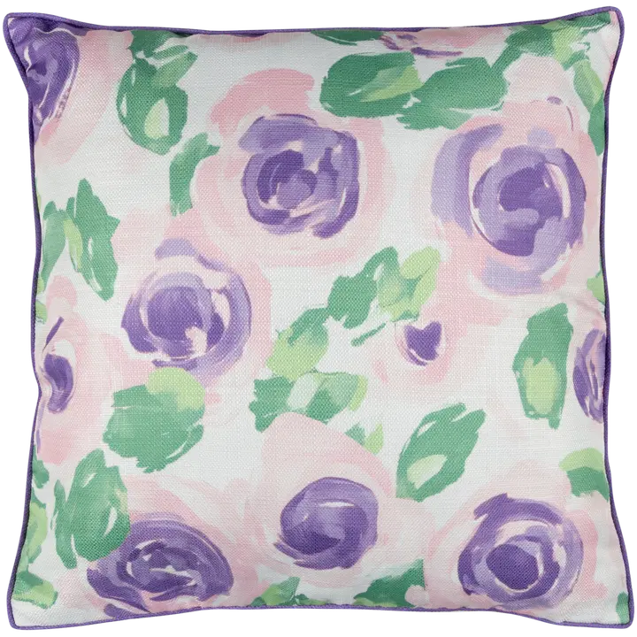 Dekoratiivpadi roosid 45x45 lilla/roosa