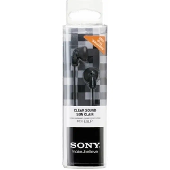 Nööpkõrvaklapid MDR-E9LPB In-Ear, must