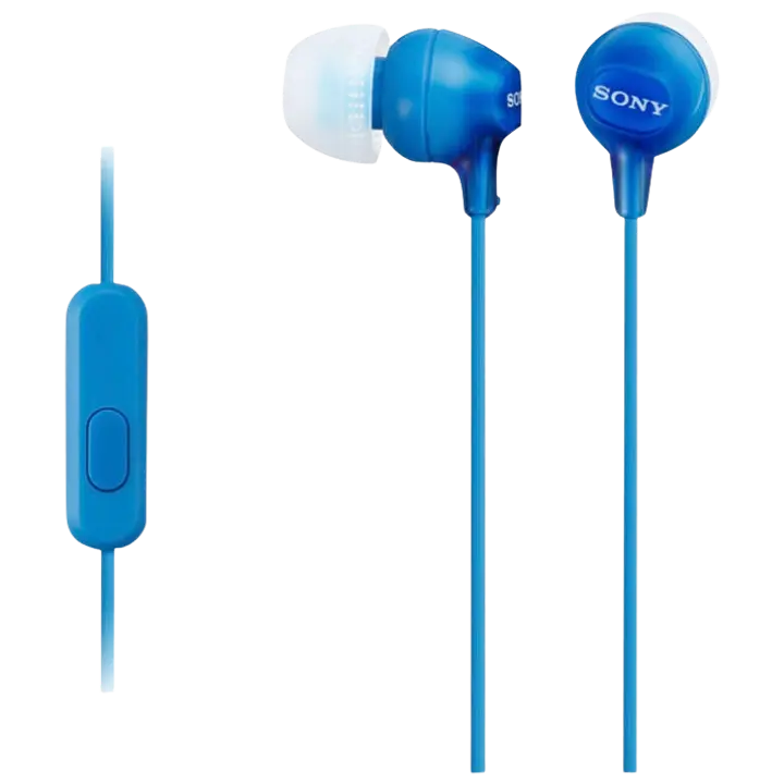 Nööpkõrvaklapid MDR-EX15AP, sinine