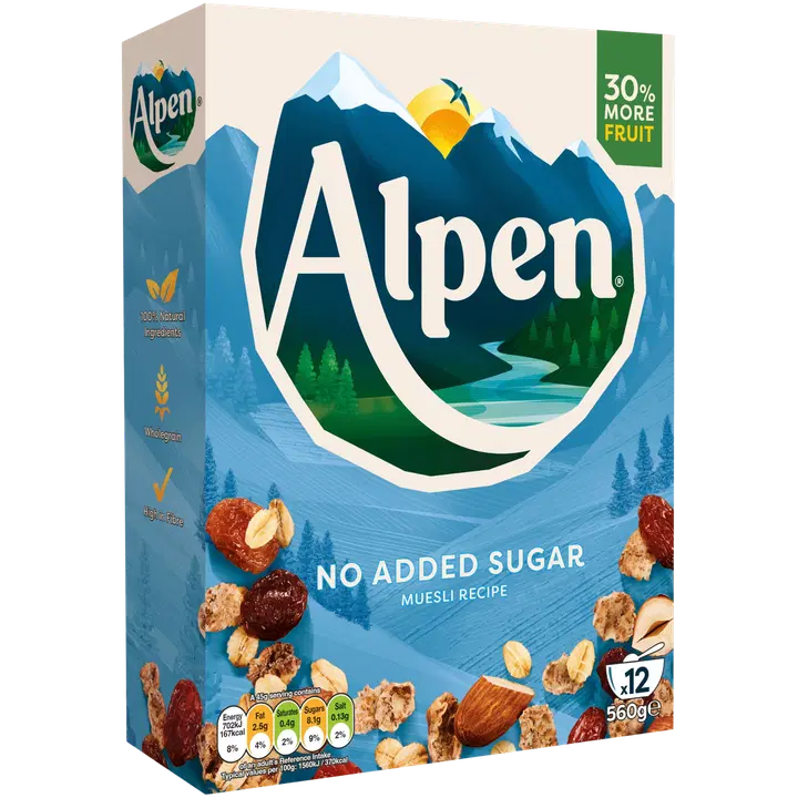 Alpen müsli ilma lisatud suhkruta 560 g