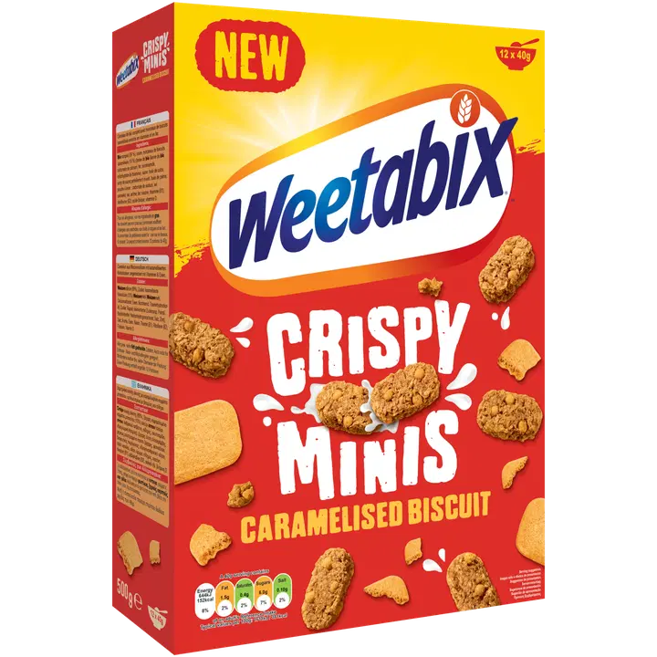 Weetabix Minis karamelliseeritud küpsisetükkidega täisteranisust hommikuhelbed 500g