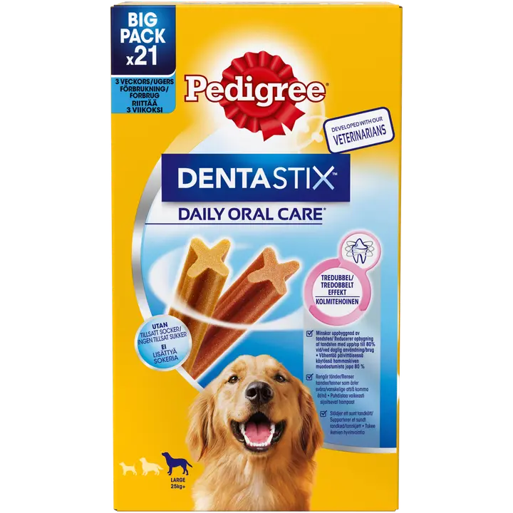 Pedigree DentaStix suur 21-pakk (3x7tk)