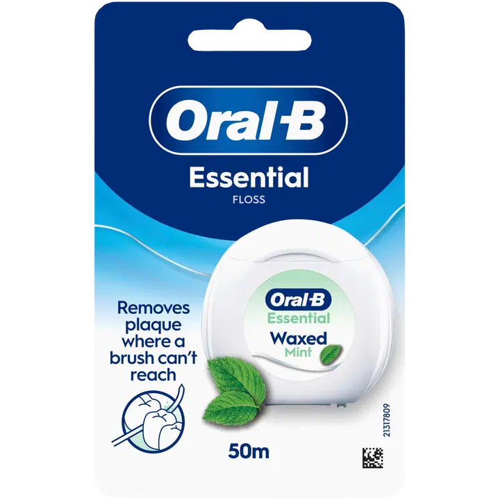 Oral-B hambaniit Essential Floss Mint 50m vahatatud
