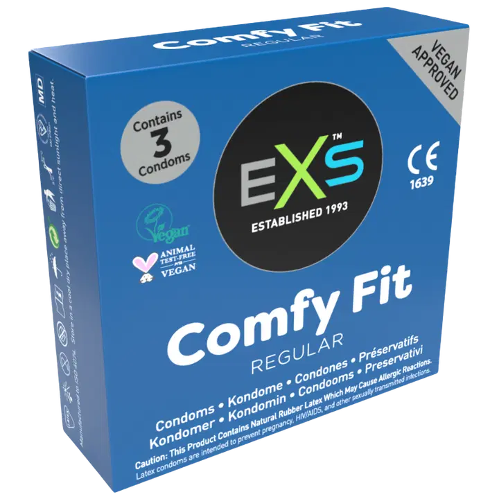EXS Comfy Fit Regular kondoomid 3tk
