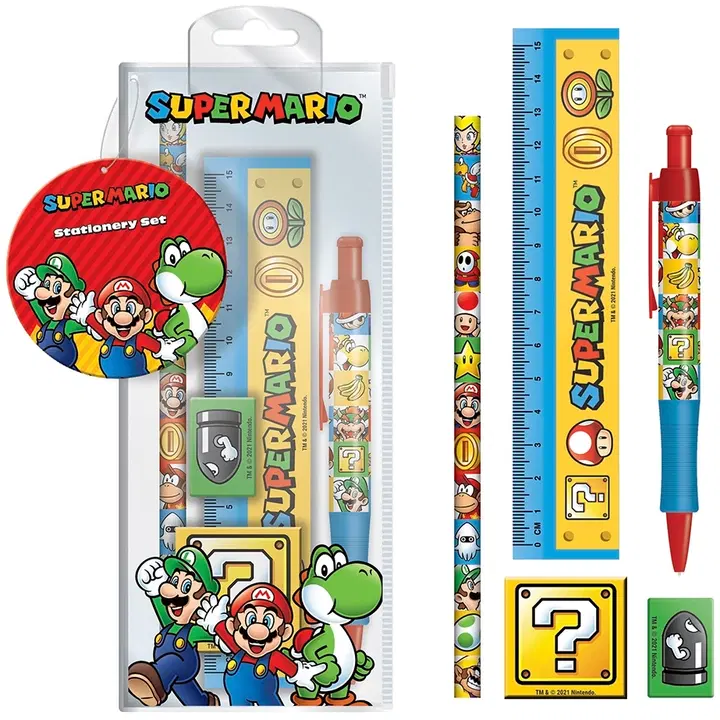 Super mario kirjatarvete komplekt