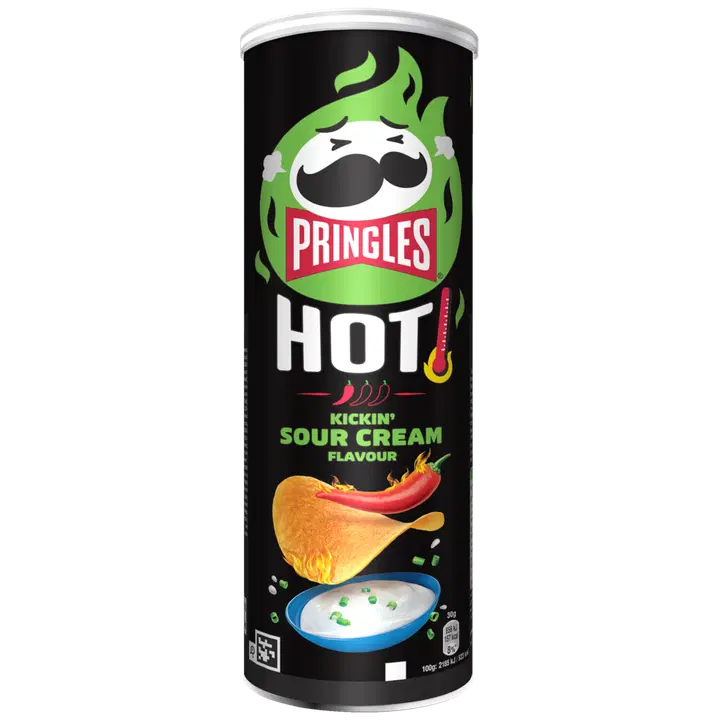 PRINGLES kartulikrõpsud Hot Kickin' Sour Cream, 160 g
