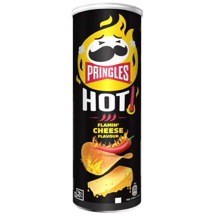 PRINGLES kartulikrõpsud Hot Flamin' Cheese, 160 g