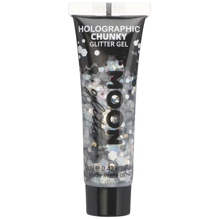 Glittergeel Moon Glitter Holograafiline hõbedane 12ml