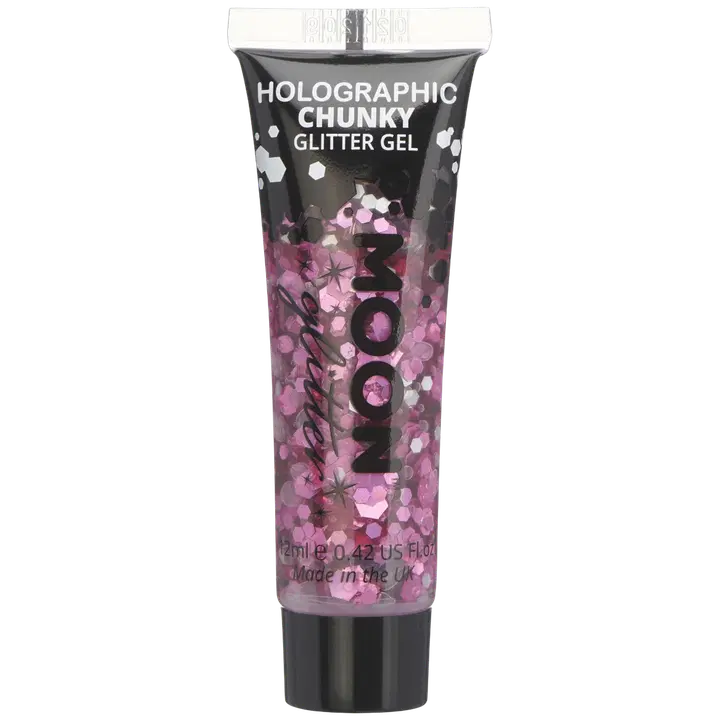 Glittergeel Moon Glitter Holograafiline sädelev roosa 12ml