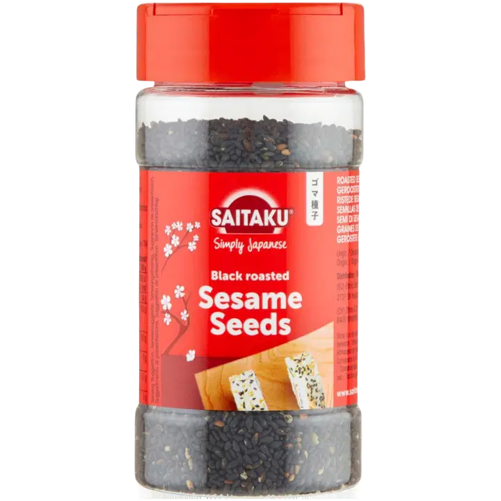 Saitaku röstitud seesamiseemned, mustad 95 g