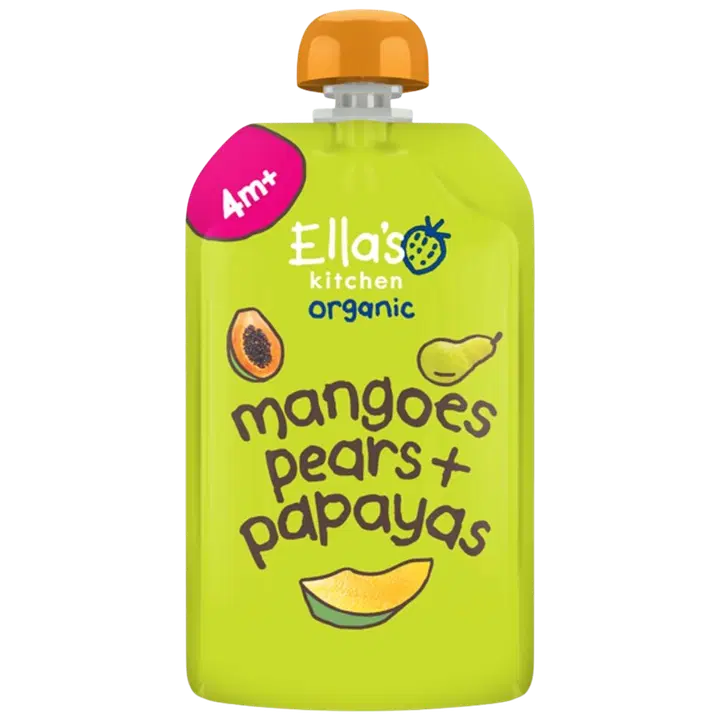 Ella's Kitchen mango-pirni-papaiapüree mahe 4k+ 120g
