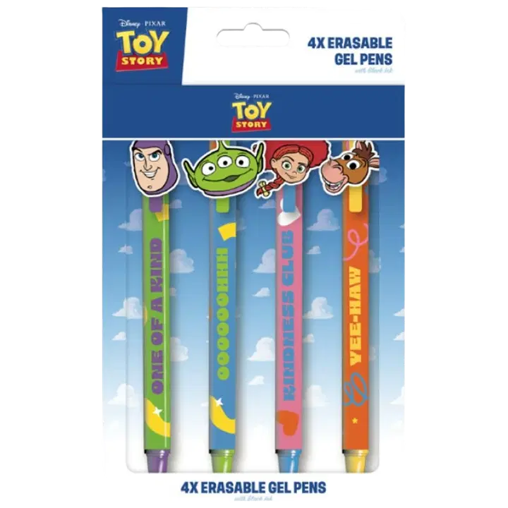 Toy story kustutatavad geelpliiatsid 4 tk