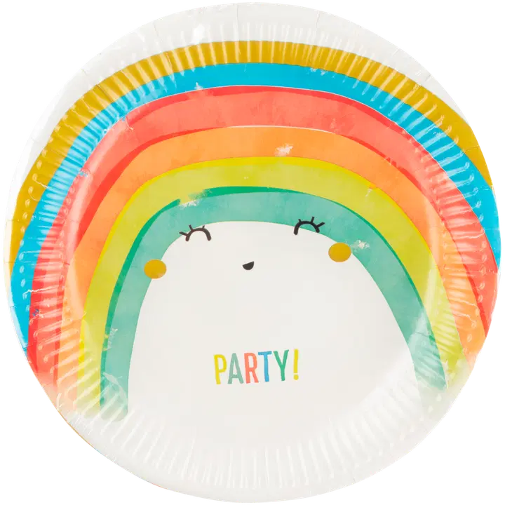 Procos papptaldrik vikerkaar 23cm 8tk